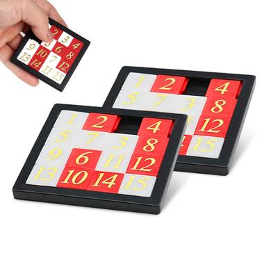 5 pièces Casse-tête coulissant Huarong Road Casse-tête Test QI Éducation Montessori Apprentissage Créatif Jouets Éducatifs Pour Enfants