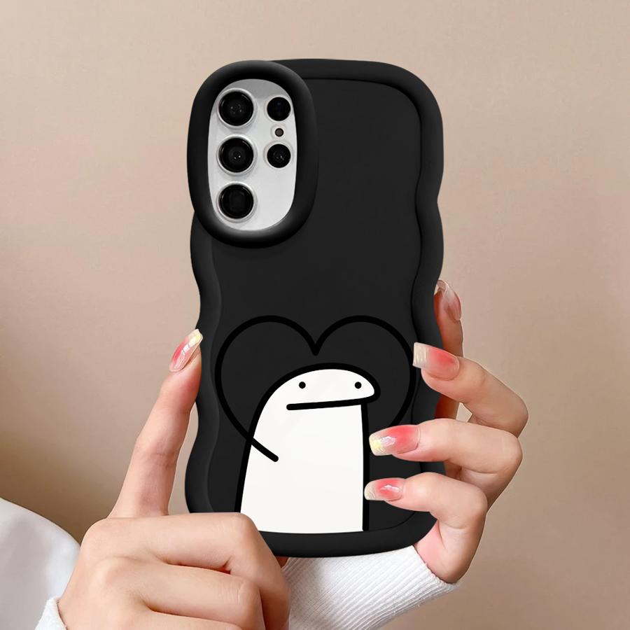 Funny Cartoon Soft Phone Cover Case for Samsung Galaxy S24 S22 Ultra S21 A25 S20 FE A26 S25 S23 Plus A54 A55 A35 A34 A36 A24