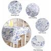 Uccelli Blu Foglie Floreali Ramo Tovaglia Impermeabile Decorazione Tavola Cucina Rustica Tavola da Pranzo Decorazioni per Matrimonio