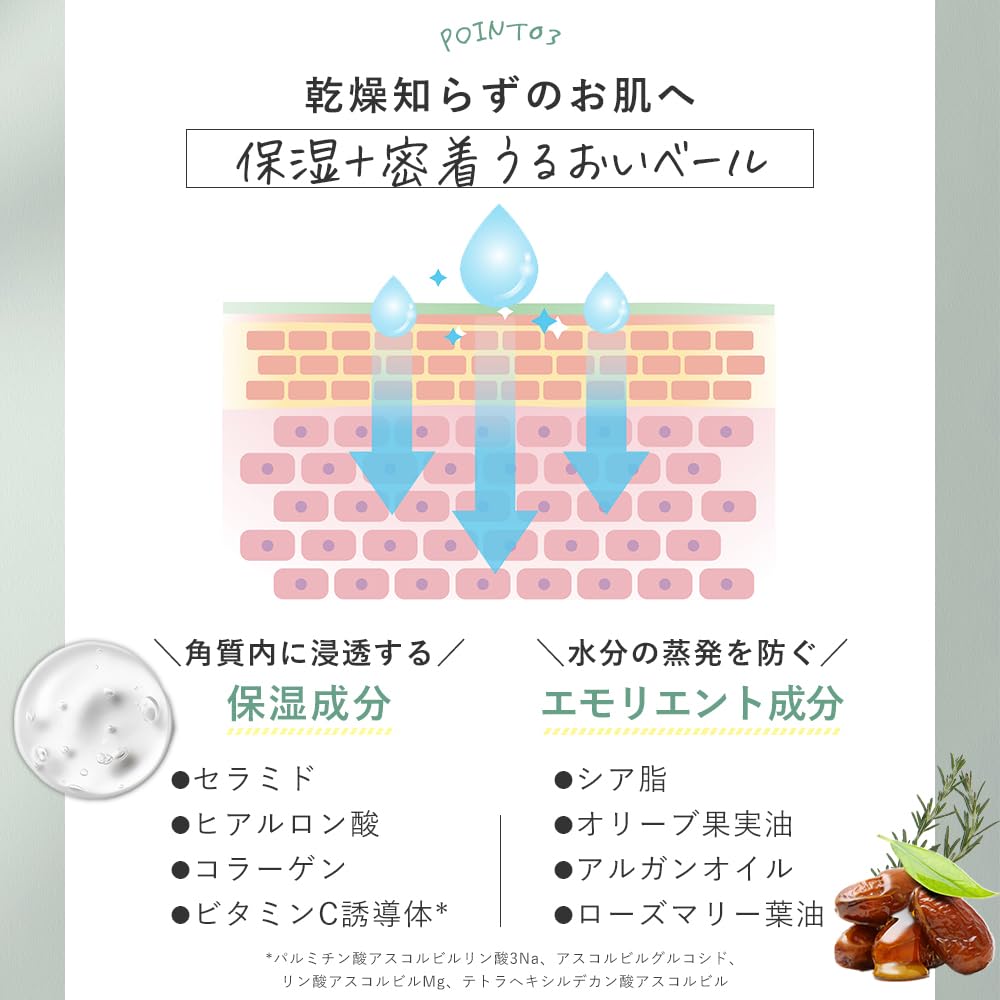 Orna Organic Sunscreen 50g Cream PA Made In Japan SPF50+ ++++ Additive-free