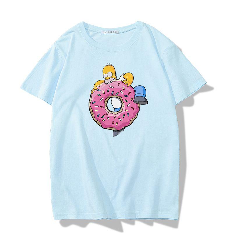 

Fashion Disney Cartoon Simpson Oversized T-shirt Summer Blouses Ladies Men White Tees Tops Short Sleeve Blouses Woman Y2K Tshirt 4XL