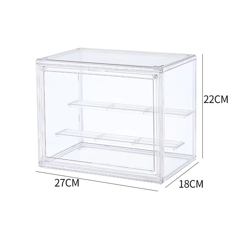 

трехслойная акриловая витрина, прозрачная лестница, ручная работа, аниме, модель автомобиля, глухая коробка для хранения, коробка для сортировки ювелирных изделий M прозрачный