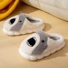 Fashion Winter Women's Cotton Slippers Cartoon Couple Non-Slip Warm Indoor Home Slippers Plush Fluffy 2025 Comfortable Floor Slippers