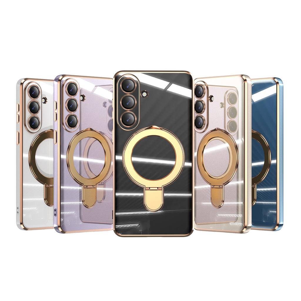 Applicable to Galaxy S11Ultra mobile phone case Samsung s11 solid color fulcrum magnetic suction bracket s11 electroplating protective case