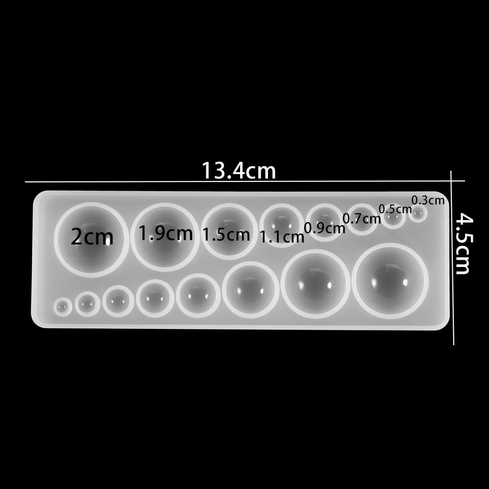 1 Stück Silikonform Halbkugel Oblate Cabochon Anhänger Harz Silikonform Handgefertigtes Werkzeug Epoxidharz Formen Schmuckherstellung