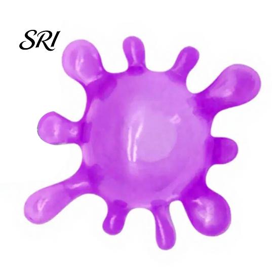 Hand Exercise Ball Splash Shaped Squeeze Slow-Rising Soft Fidget Toy for Stress Relief Non-Sticky Portable Fun Decompression Gadget Kids Adults