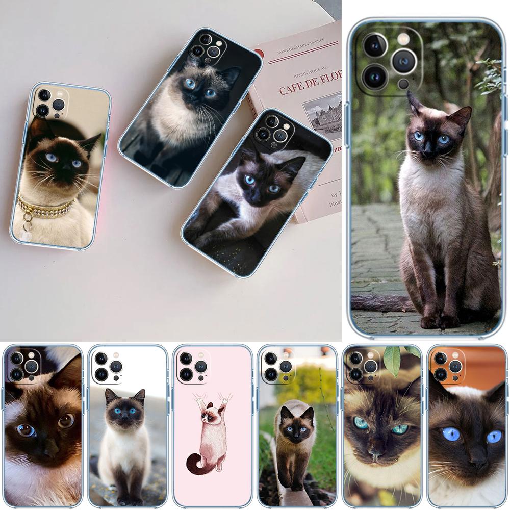 PP22 Cute Siamese Cat Phone Case for LG K22 K30 K40 K40S K41 K42 K50 K50S K51 K51S K52 K61 K62 K71 K92 Q60 Q61 V40 V50 V60
