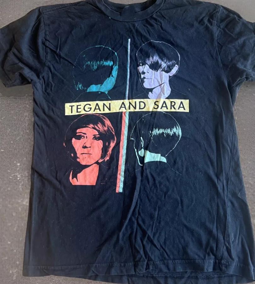 Винтажная черная футболка Tegan And Sara Tour, все размеры S-5XL, OM605, унисекс XXL