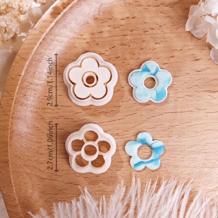 Set di Stampi in Argilla Floreale Delicata con Stampi per Orecchini da Costruzione in PLA Perfetto per Gioielli Fatti a Mano e Appassionati di Artigianato