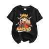 Naruto Naruto Sasuke Kakashi Cartoon Anime Bedrucktes T-Shirt Kurzarm für Jungen und Mädchen Eltern-Kind-Kleidung