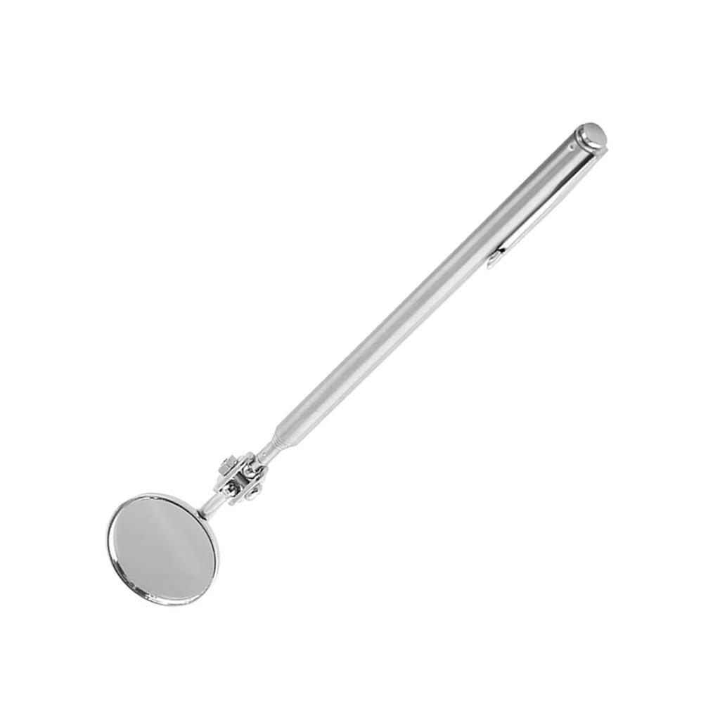 Car Telescopic Inspection Mirror Extending Detection Round Lens Hand Tool 30*600mm Pen Clip