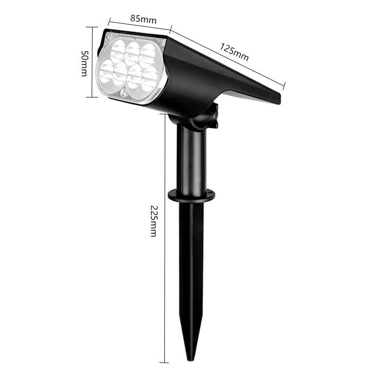 

Ultra bright LED Solar Light Spotlights Outdoor Landscape Wall Light Waterproof 150° Adjustable Lawn Garden Yard Decor Lighting Color Light
