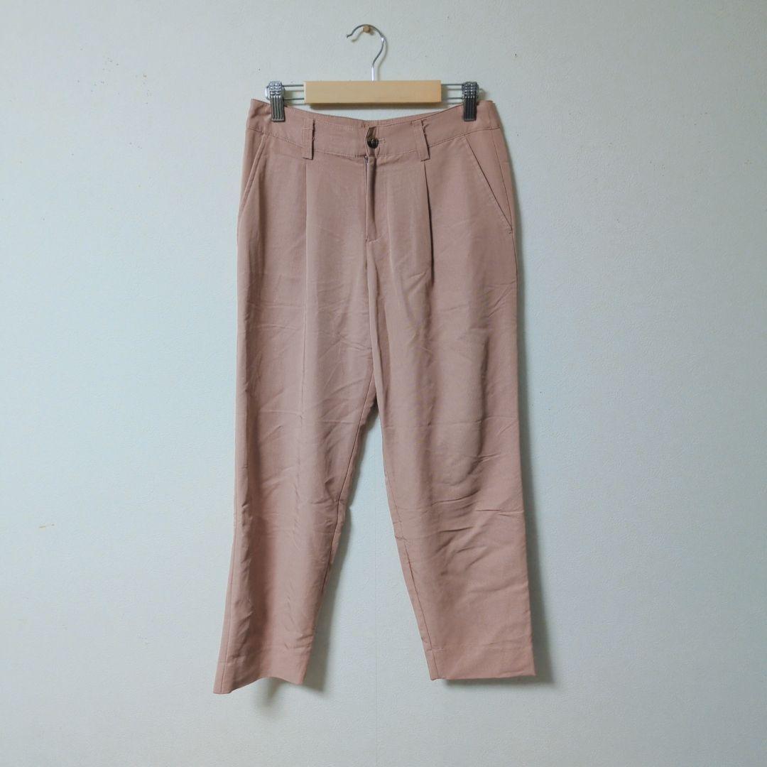 Good conditionRope  Picnic pink pleated casual pants [34/XS]