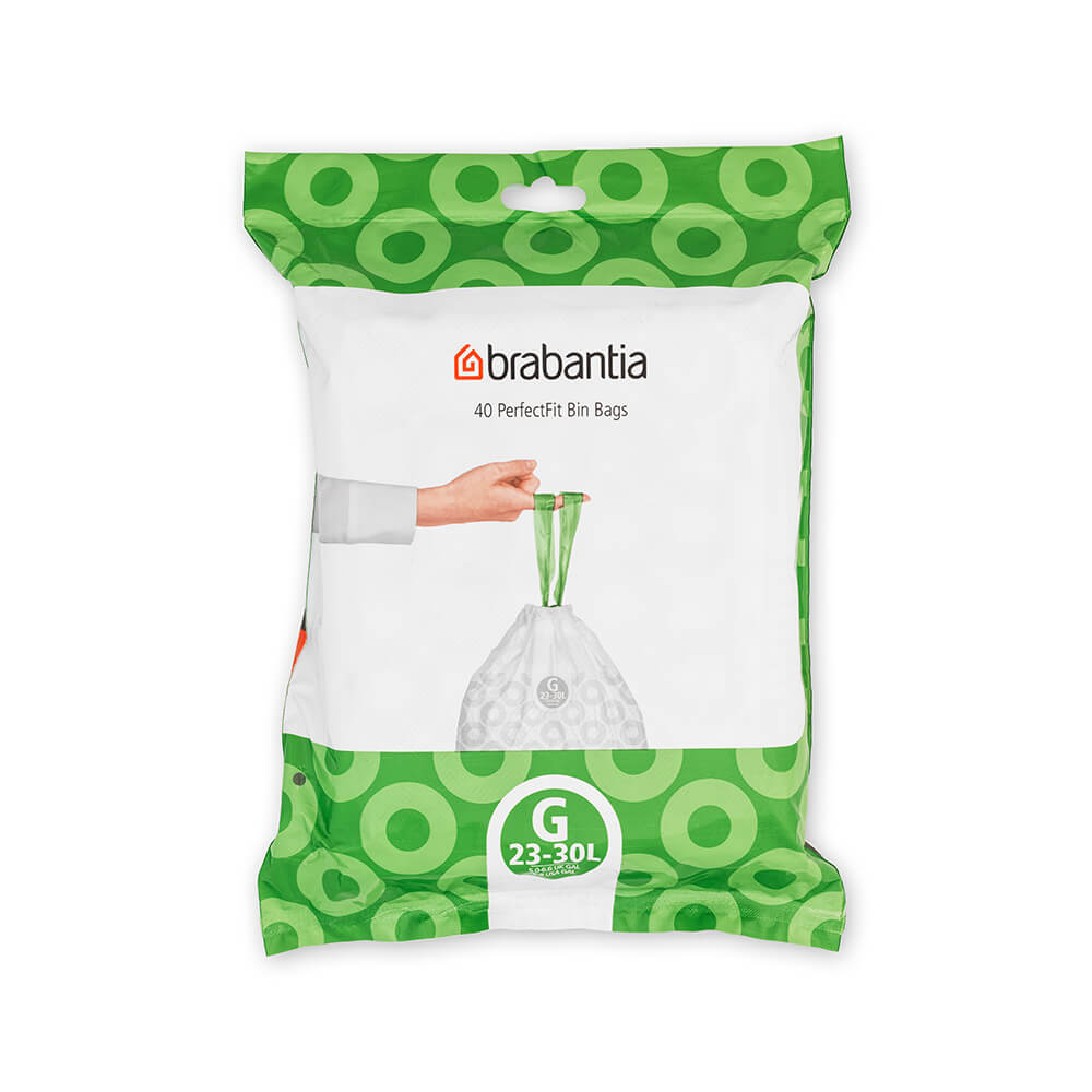 Brabantia Smartfix Tret-Müllbeutel (40 Beutel) 30L