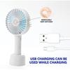 YOBOLK Mini Handheld Fan, USB Rechargeable, 3 Speeds, Portable & Lightweight, Cute Desk Fan, Compatible with Travel Use