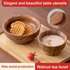 Durable Wooden Bowls Wood Fruit Plate Vintage Style Food Containers  Household Use