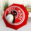 1 PC Automatic Folding Umbrella - Pingu Pattern Portable Foldable Design With 8 Ribs Christmas Birthday Gifts