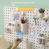 3873 Household Hole Board Wall Storage Rack Dormitory Display Rack Hanging Board Learning Desk Finishing Storage Partition Rack