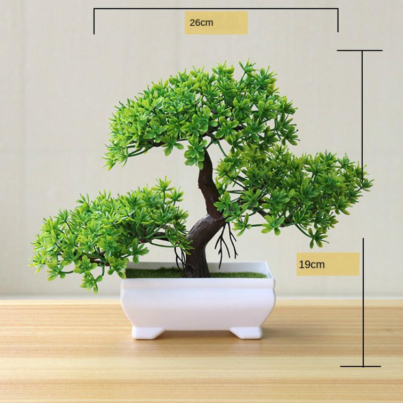 New Green Artificial Plants Bonsai Small Tree Grass Flower Potted Bonsai  Halloween Wedding Christmas Party Home Office Decor