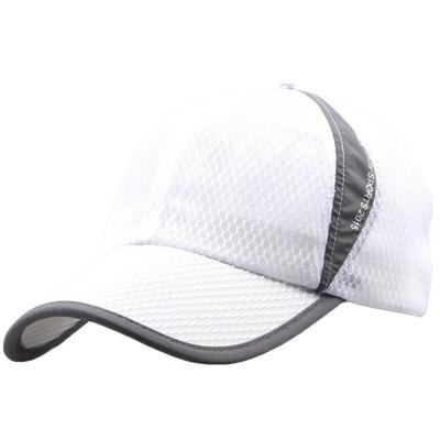 BUZZxSELECTION Air Mesh UV-Schutz Laufkappe für Herren und CAP001 Damen, (07 Weiß)
