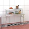 Vidaxl Kitchen Work Table With Shelf, 120X60X115 Cm, Stainless Steel