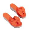 Summer Butterfly Bow Platform Slides With Rubber Sole For Womens Casual Comfort