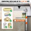 Commercial Can Opener, Heavy-Duty Manual Tabletop Cans Opener for Cans Up to 300 mm Height, Height-Adjustable Professional Can Openers with Stainless