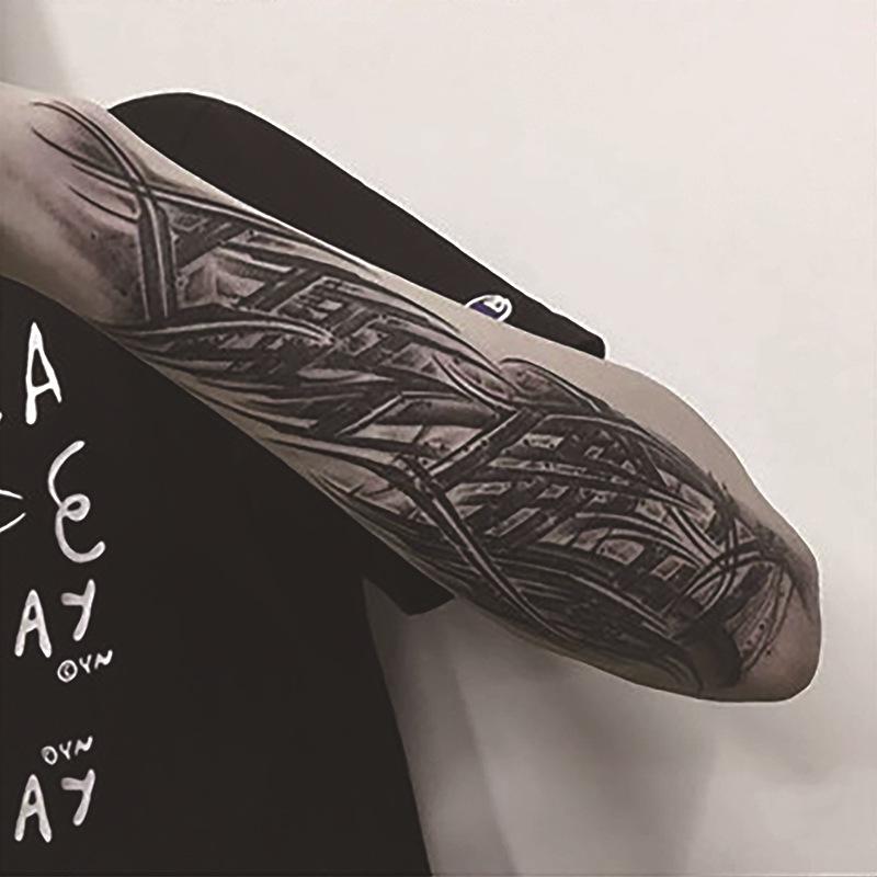 Waterproof Herbal Juice Tattoo Decals - Semi-Permanent, Non-Reflective for Men & Women’s Arms, Chest, Back