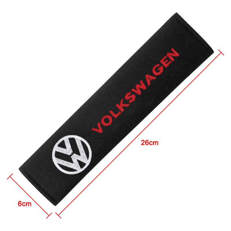 2Pcs Car Seat Shoulder Belt Cover Protector Pad Auto Accessories For Volkswagen Magotan Sagitar Golf-4 5 6 7 Magotan Polaris Boracay