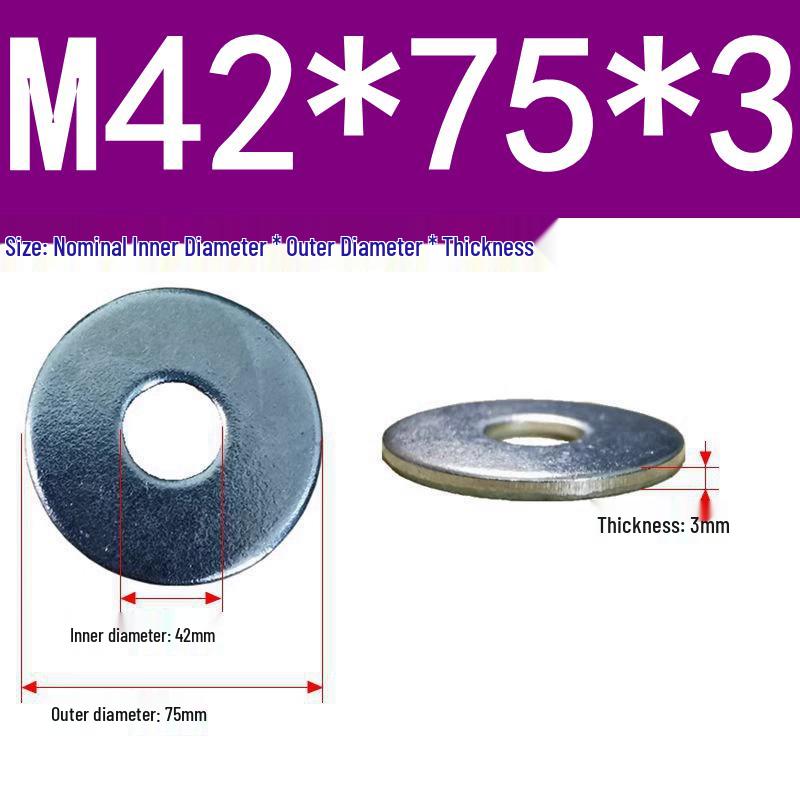 Galvanized Oversized Metal Washers M3-M60