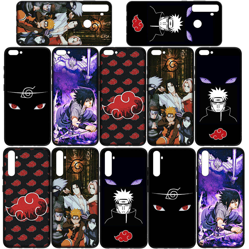 For iPhone 16 15 Xiaomi Redmi Note 14 13 12 11 Pro Max 16e Samsung Galaxy S25 S24 S23 Moto OPPO Huawei Cartoon Naruto Itachi Uchiha Sasuke Phone Case