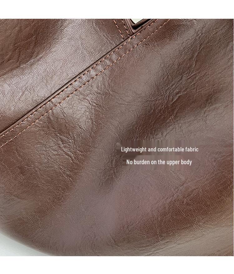 Retro Large Capacity Women's Tote Bag - Autumn/Winter Korean Style, Simple Versatile Single Shoulder Underarm Bag for Casual Commutes