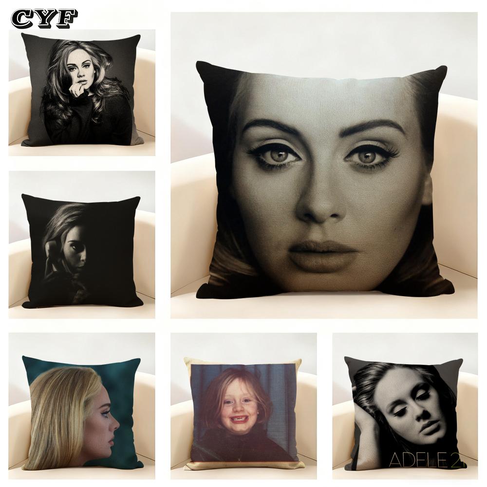A-A-ADELE-S Ablum Cushion Cover Household Decoration Linen Sofa Cushion Cover: Skin-Friendly & Breathable with Invisible Zipper
