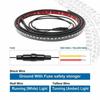 2X 60" Truck LED Running Board Light Running Board DRL Side Step Strip Bar White Amber Turn Signal LED Tailgate Bar LED Light