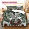 Vintage Framed Animals Pattern Bedding Quilt Set  Home Decoration  Gift (1 * duvet cover + 2 * pillowcase  without core)