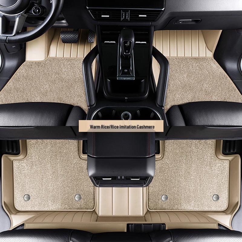 Full Coverage Star-Themed Leather Floor Mats for XPeng P7, G3, G6, G9, X9, MO3, and P5 Models.