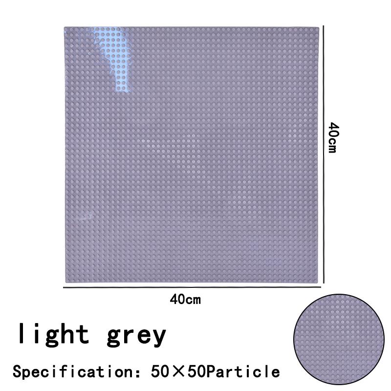 50x50 Dots Classic Large Base Plates - Small Size DIY Bricks Assembly Baseplates - ABS Plastic Building Block Plate for Children Gift