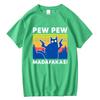 Pew Pew Madafakas Men Highquality Short Sleeve Funny Cat T Shirt Cotton Loose Top Shirts Tee TShirt Summer Casual Loose Male