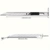 Stainless Steel Lockable Cutting Knife Small Portable Office Supplies Metal Paper Cutting Knife