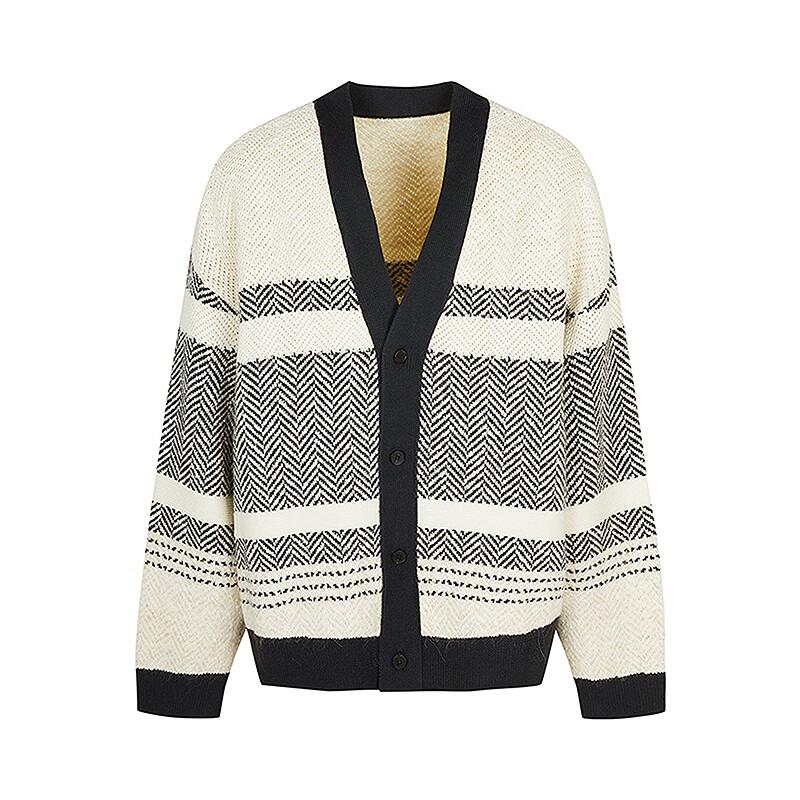 CROQUIS Men's 2025 Spring V-Neck Loose Fit Cardigan Sweater