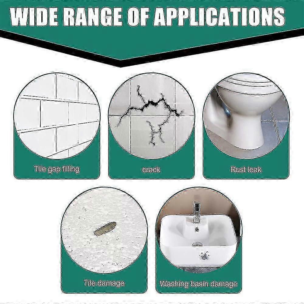100ml Tile Repair Paste Crack Repair Ceramic Tile Quick Drying Adhesive Marble Bathtub Toilet