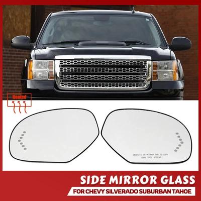 Backspegelglas Dörrspegel Vingspegel Uppvärmt Sidospegelglas För Cadillac Escalade ESV Chevrolet Avalanche 2007-2013