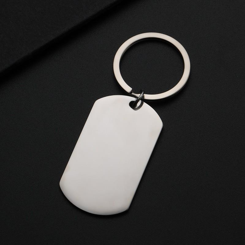 Laser Engraved Color Metal Keyring Pendant - Festival Gift Ornament