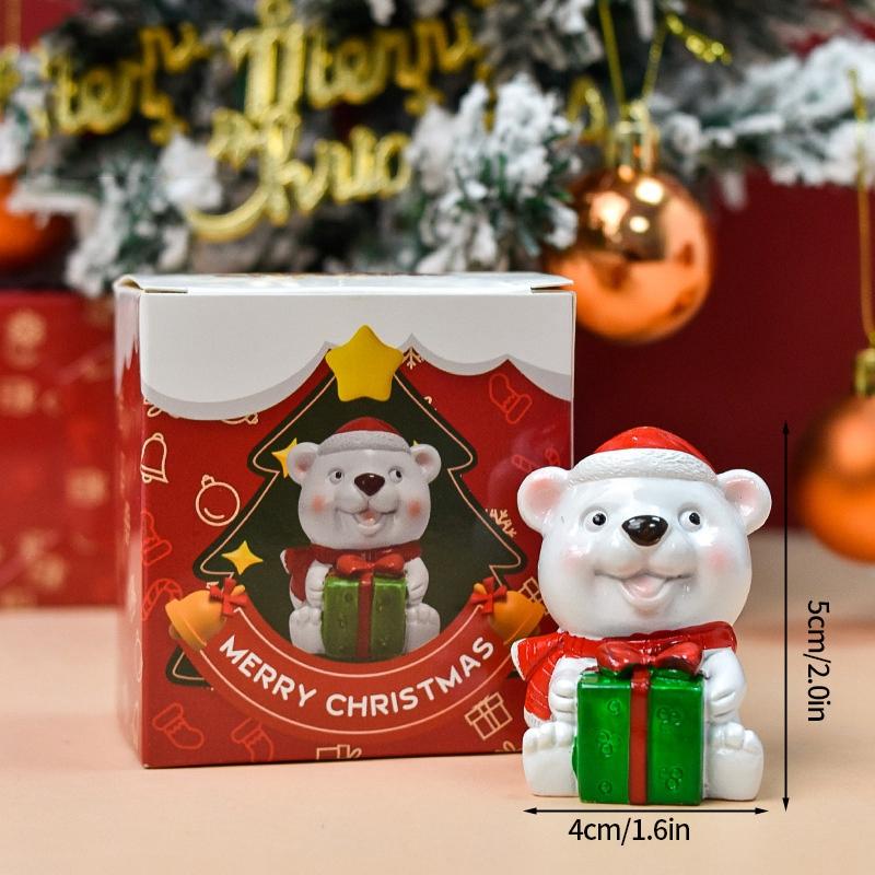 Micro Landscape Christmas Desktop Ornaments New Year Navidad Gifts Room Car Decoration Christmas Party Festival Supplies