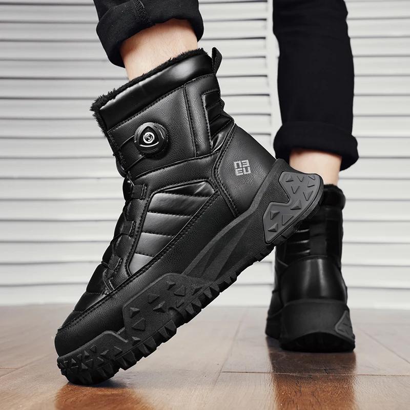 Botines Suela Gruesa Botas de Invierno para Hombre Zapatillas de Hombre Calzado para Hombre Antideslizante Resistente al Desgaste de Caña Alta Deportivo y de Ocio