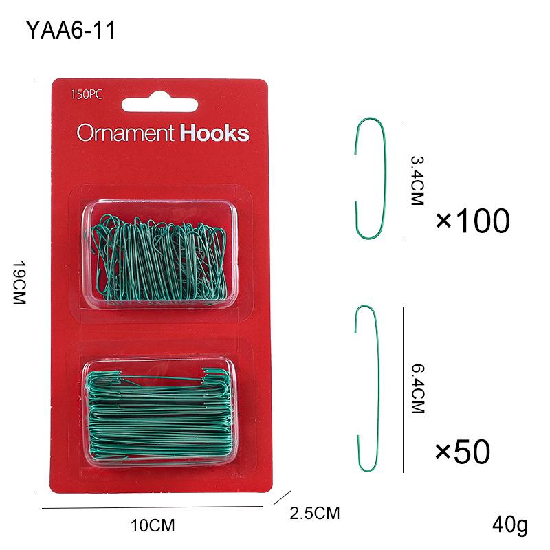 S-shaped Christmas Ornament Hooks | Multifunctional Metal C-hooks for Tree Decoration