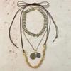 ZA European Bohemian Metal Coin Pendant Necklace - Women's Luxury Niche Choker Design