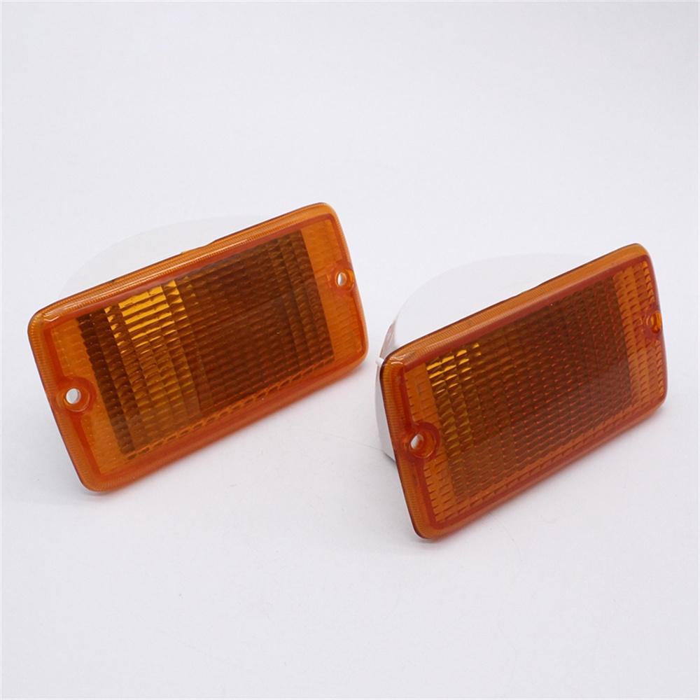 2x Amber Lens Front Parking Turn Signal Light Shell For Jeep Wrangler 2001-2006