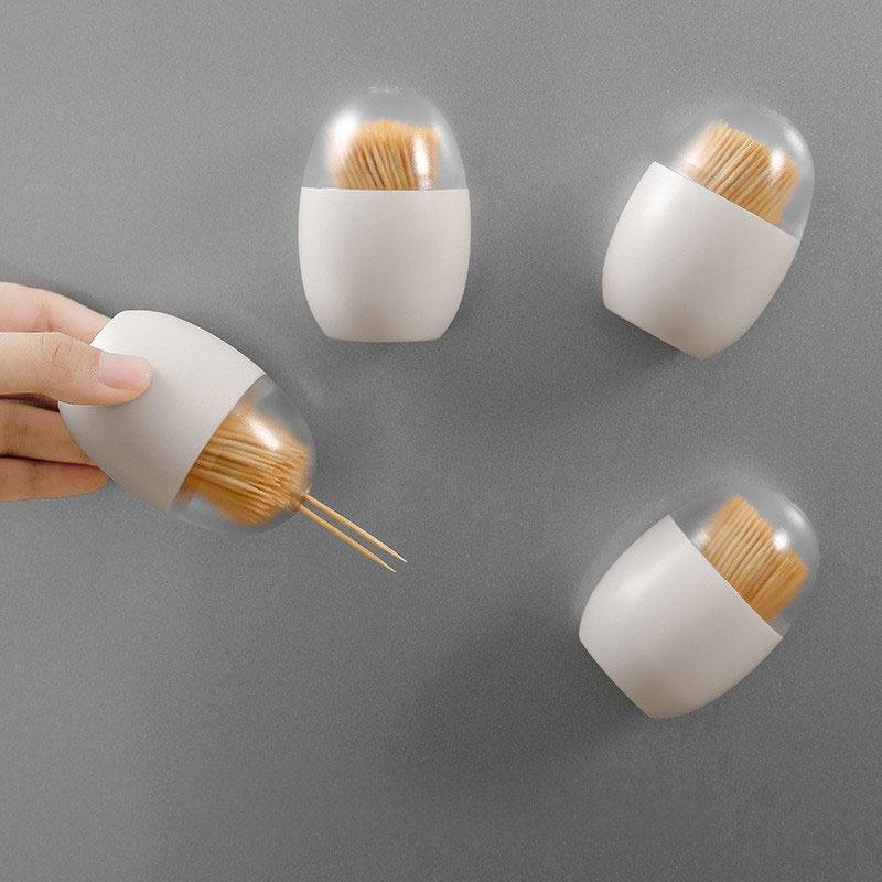 1pc Light Luxury Magnetic Toothpick Holder Household Toothpick Organizer Simple and Convenient Personalized Toothpick Holder