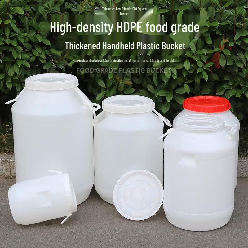 Chuxiaojie 100L Thickened White Round Water Storage Bucket